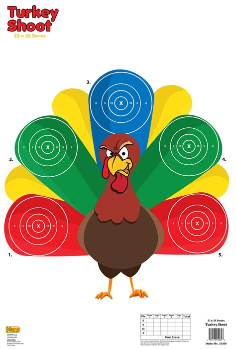 free printable turkey target printable